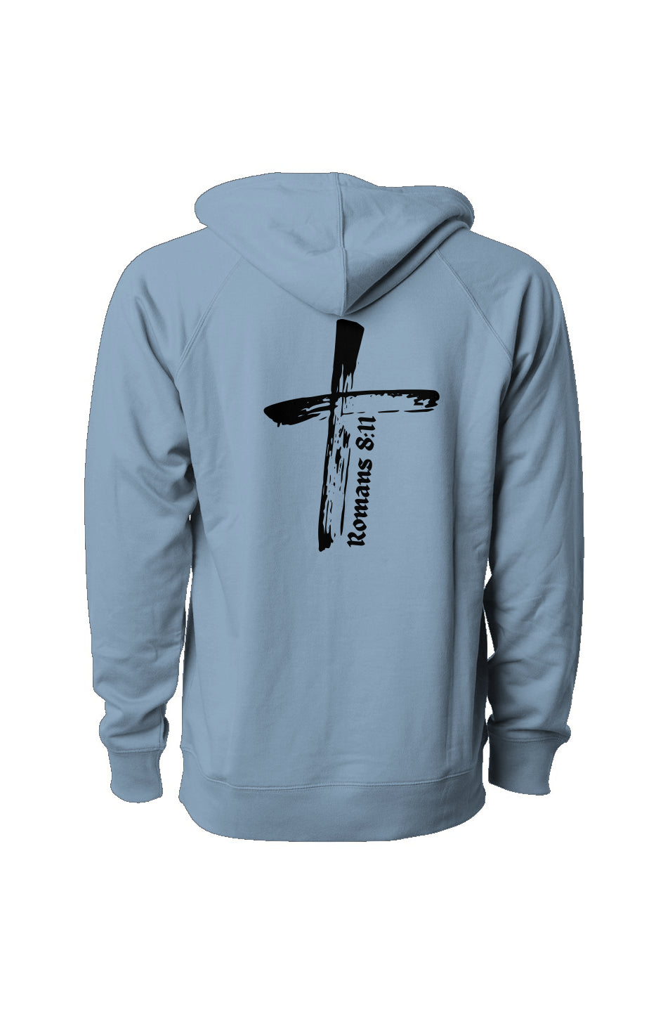 Romans 8:11Cross Light Hoodie