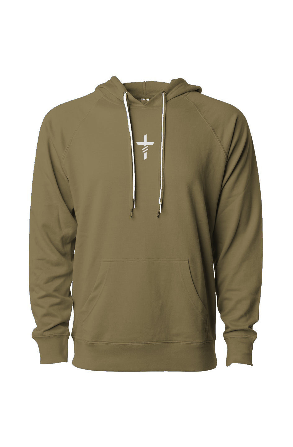 Romans 8:11 Cross Light Hoodie