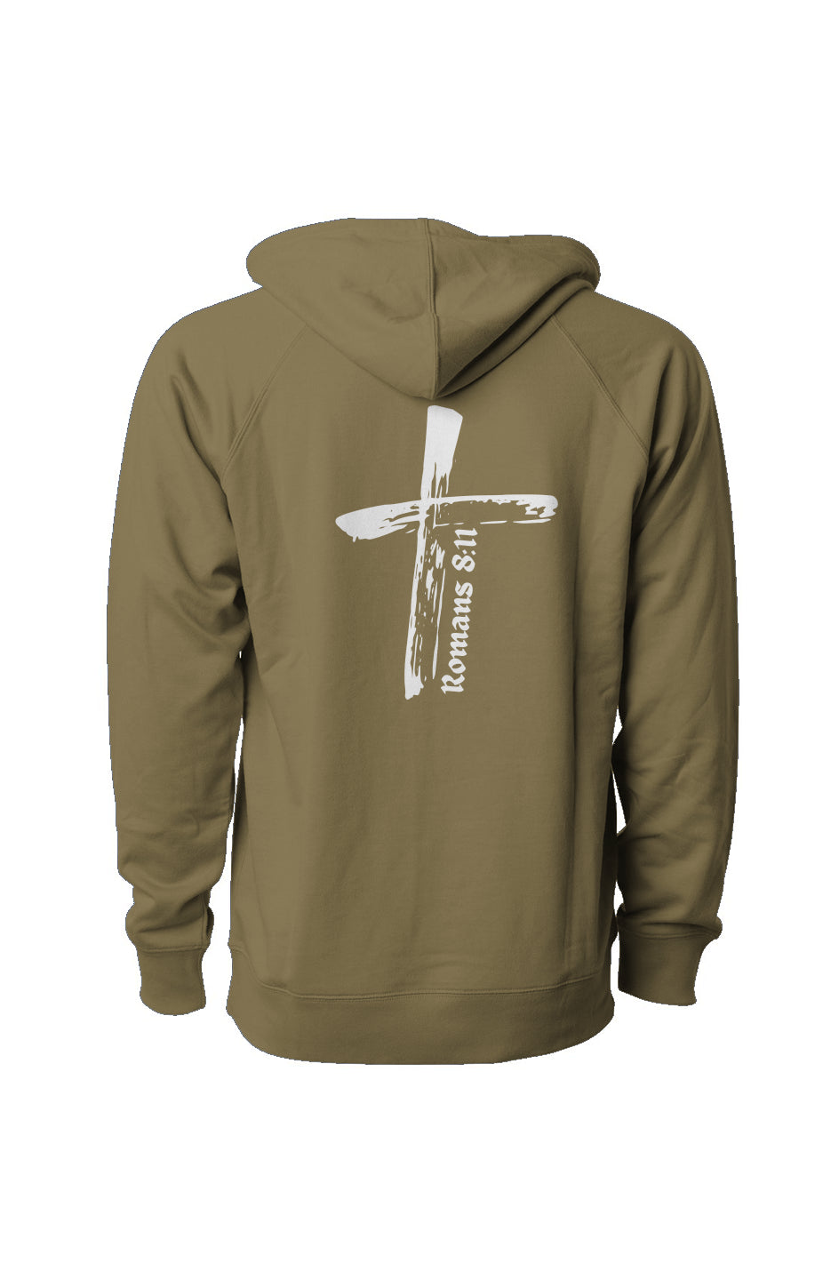 Romans 8:11 Cross Light Hoodie