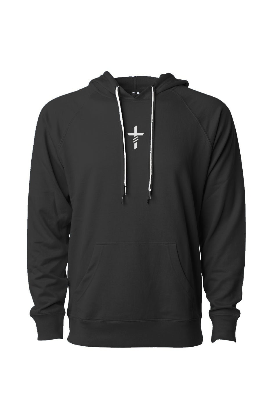 Romans 8:11 Cross Light Hoodie